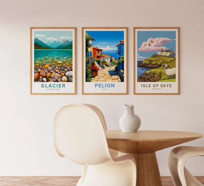 Pelion Travel Poster