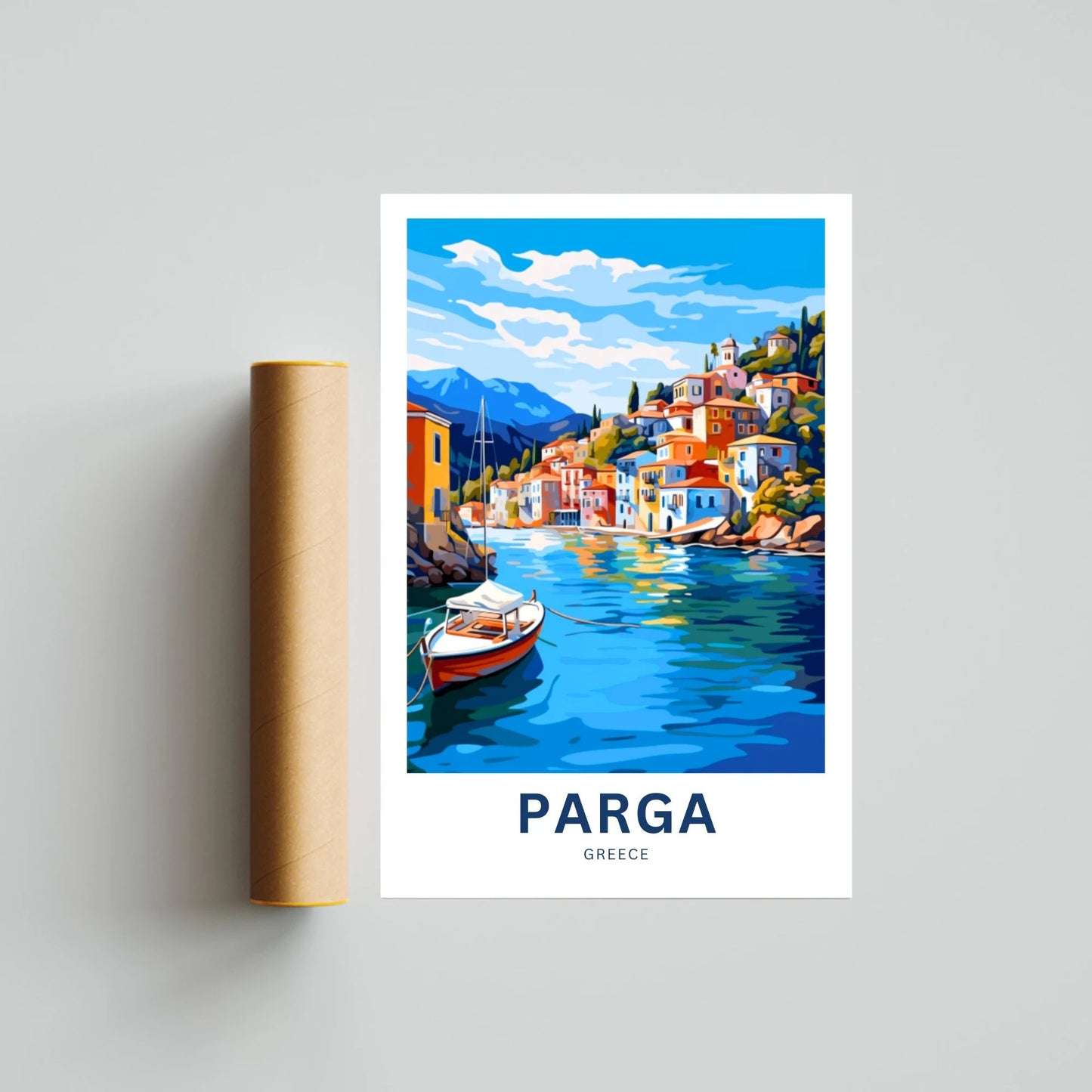 Parga Travel Poster