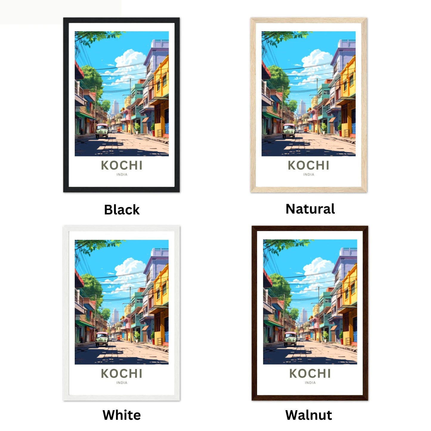 Kochi Travel Poster