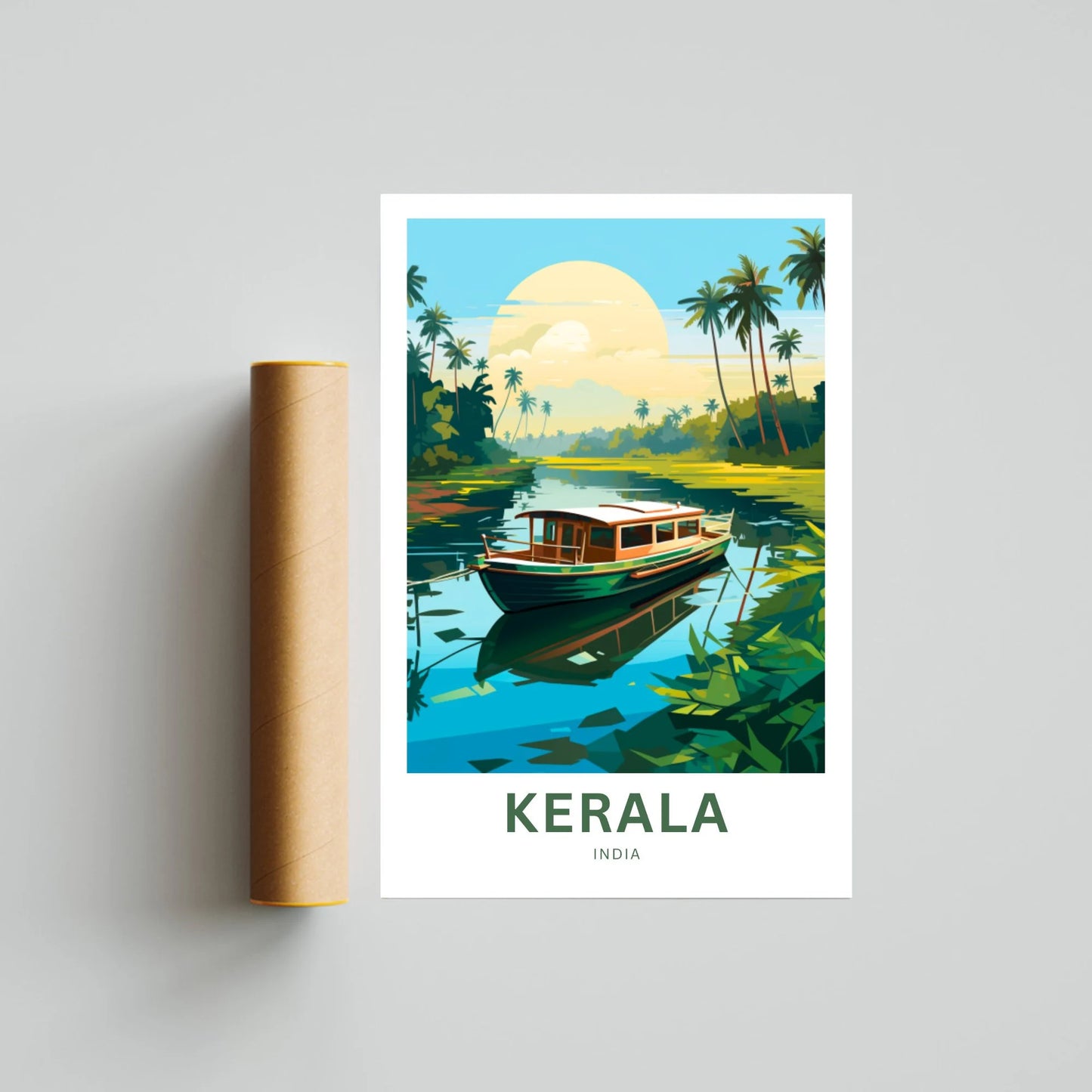 Kerala Travel Poster