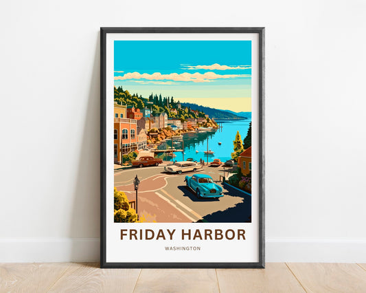 Friday Harbor Travel Poster