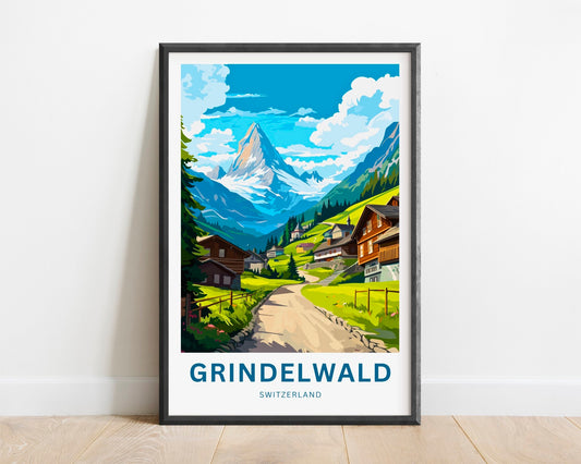 Grindelwald Travel Poster