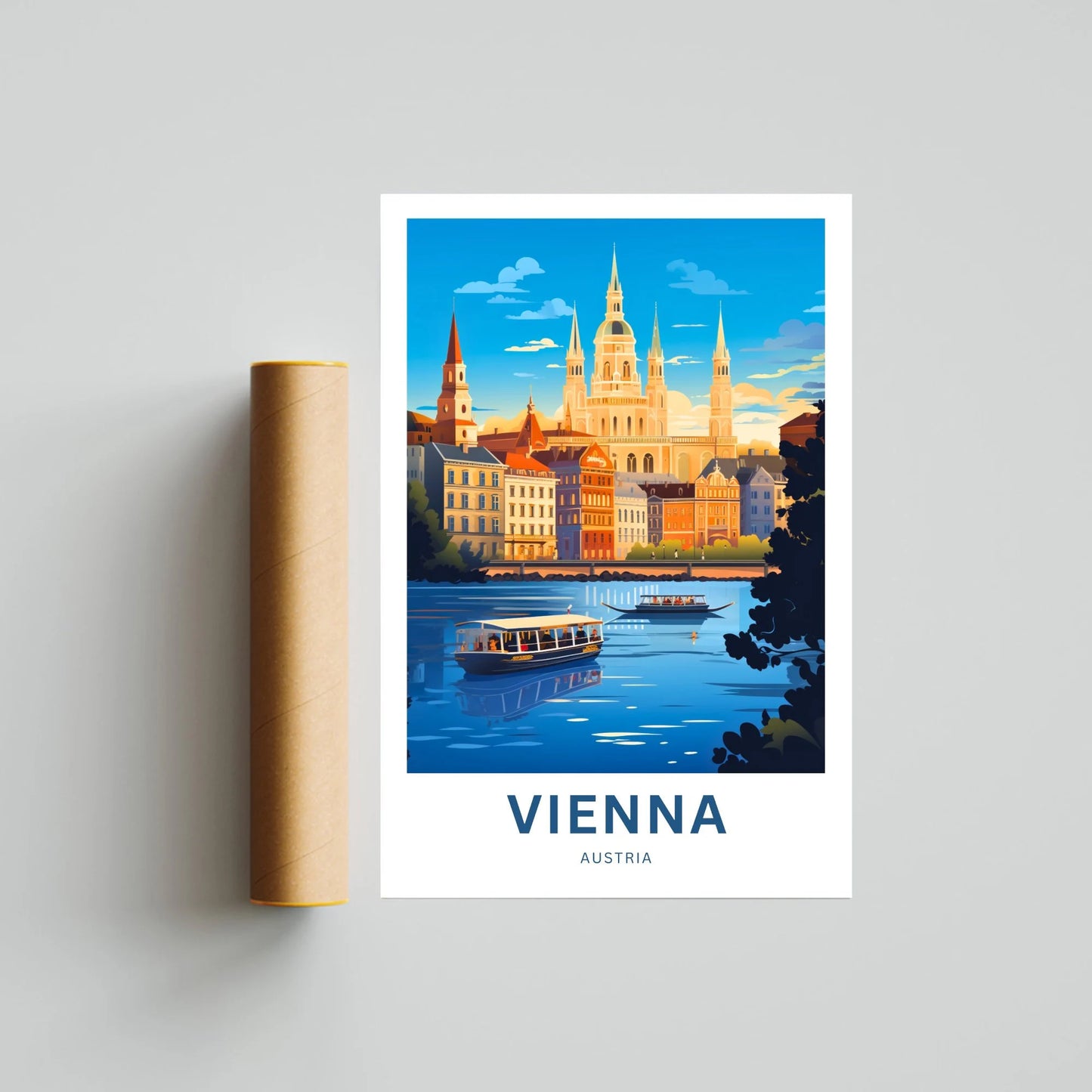 Vienna Travel Poster