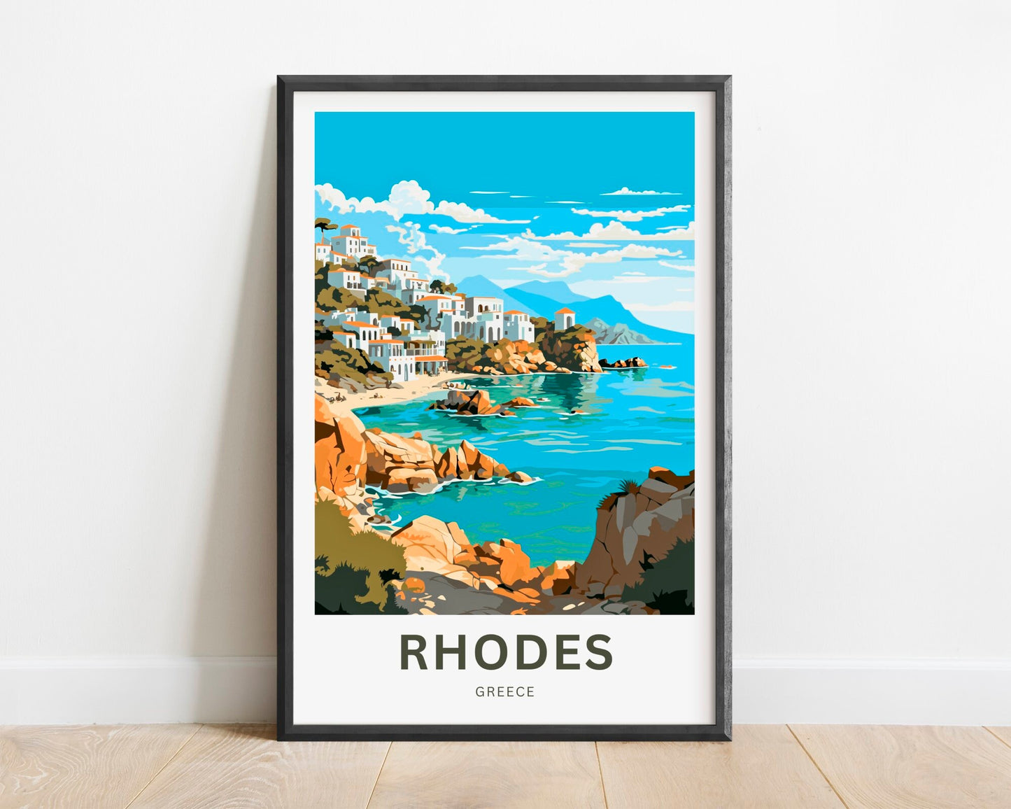 Rhodes Travel Poster