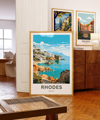 Rhodes Travel Poster