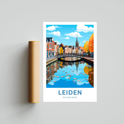 Leiden Travel Poster