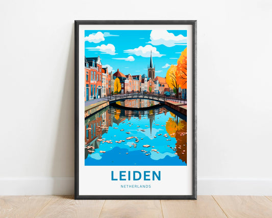 Leiden Travel Poster
