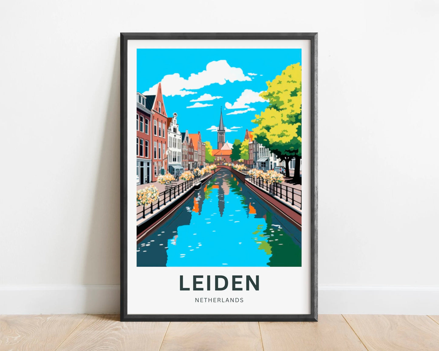 Leiden Travel Poster