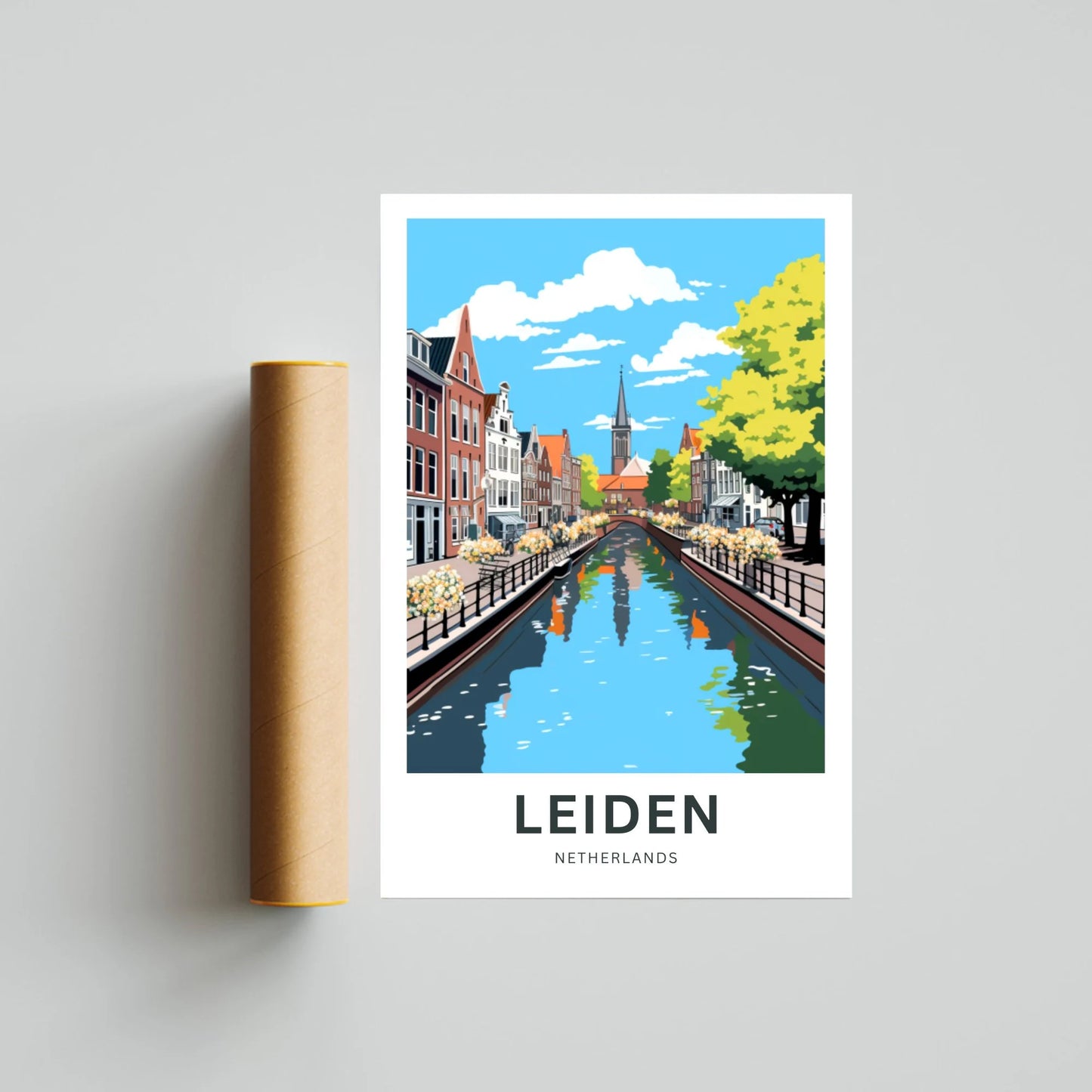 Leiden Travel Poster