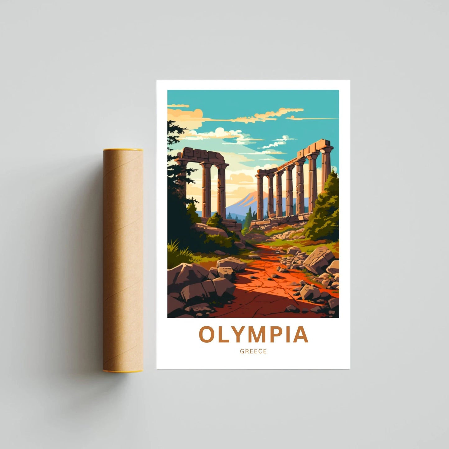 Olympia Travel Poster