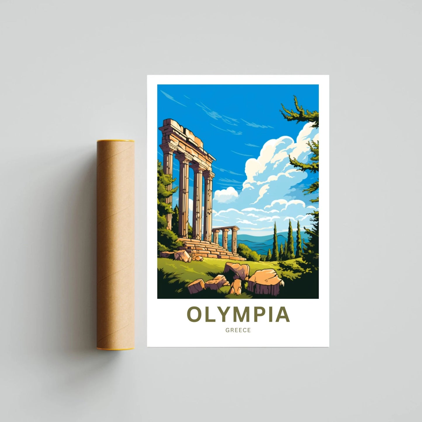 Olympia Travel Poster