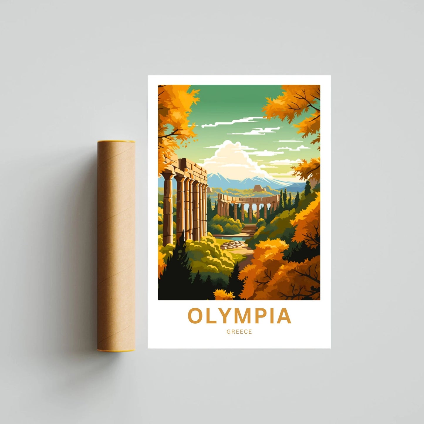 Olympia Travel Poster