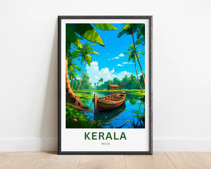 Kerala Travel Poster