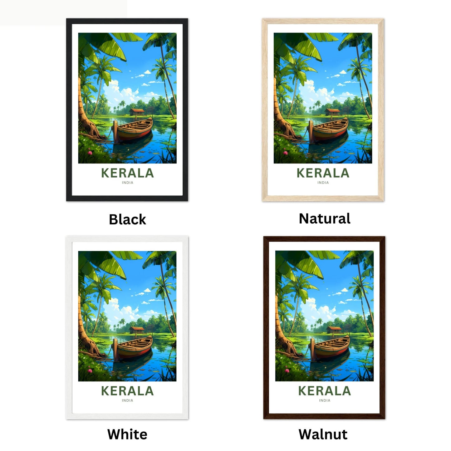 Kerala Travel Poster