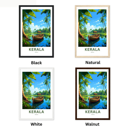Kerala Travel Poster