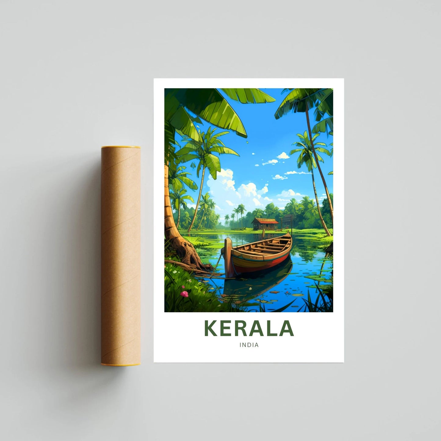 Kerala Travel Poster