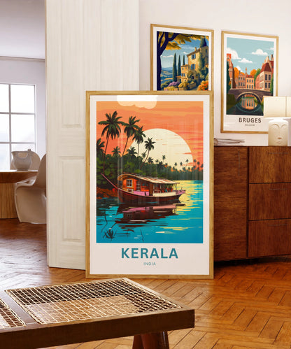 Kerala Travel Poster
