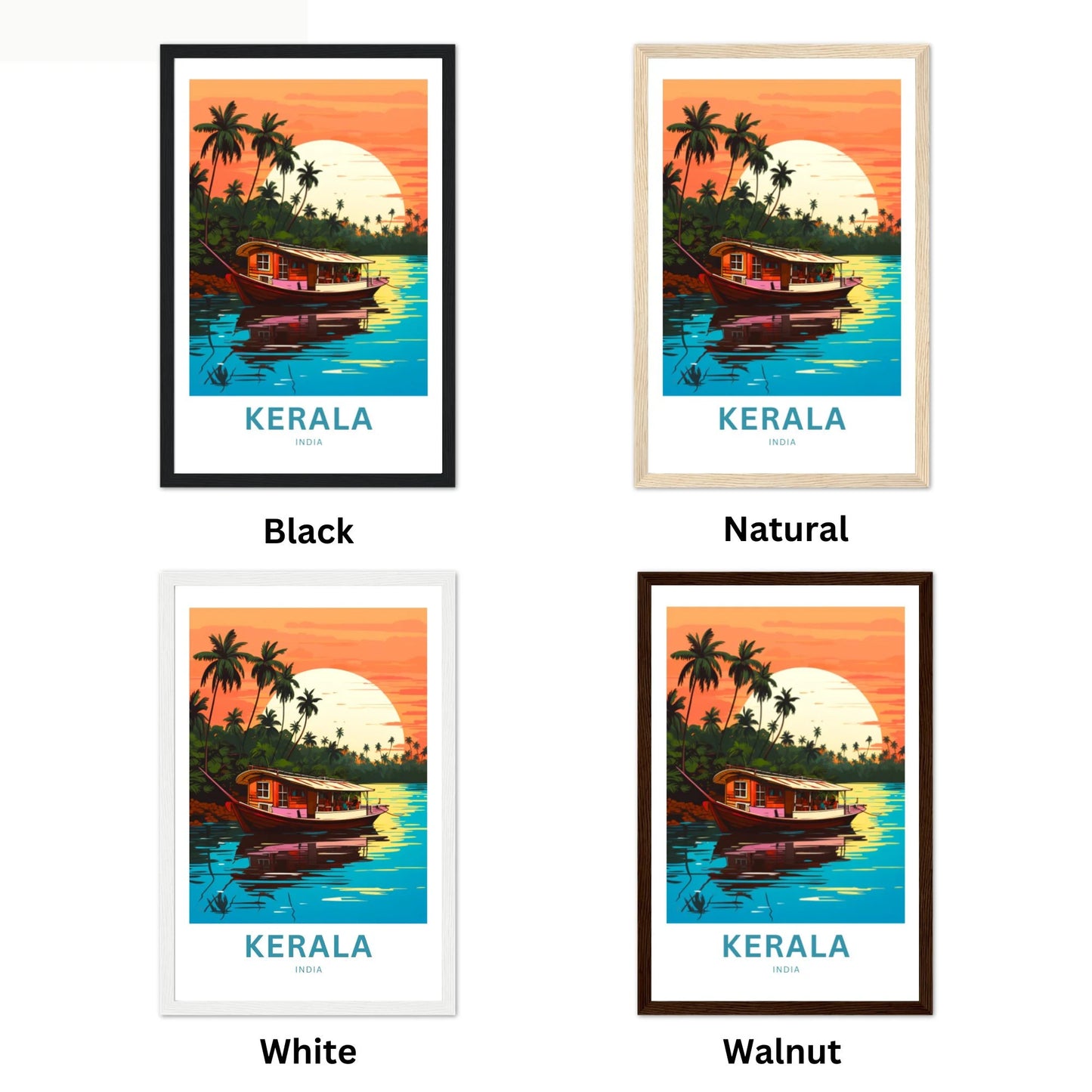 Kerala Travel Poster