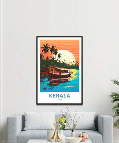Kerala Travel Poster