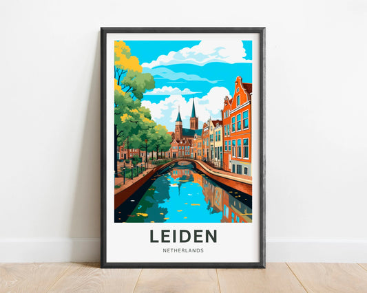 Leiden Travel Poster