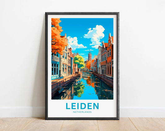 Leiden Travel Poster