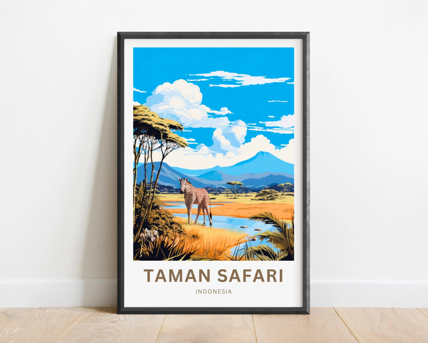 Taman Safari Travel Poster