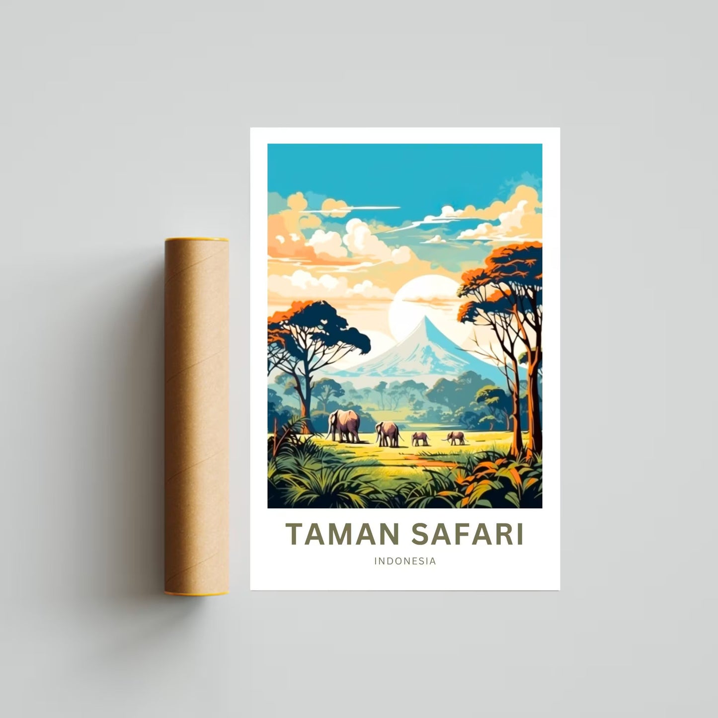 Taman Safari Travel Poster