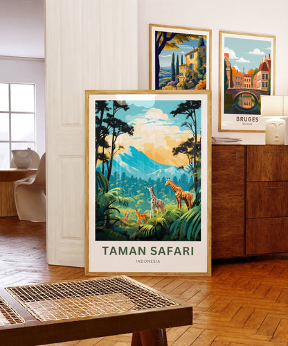 Taman Safari Travel Poster