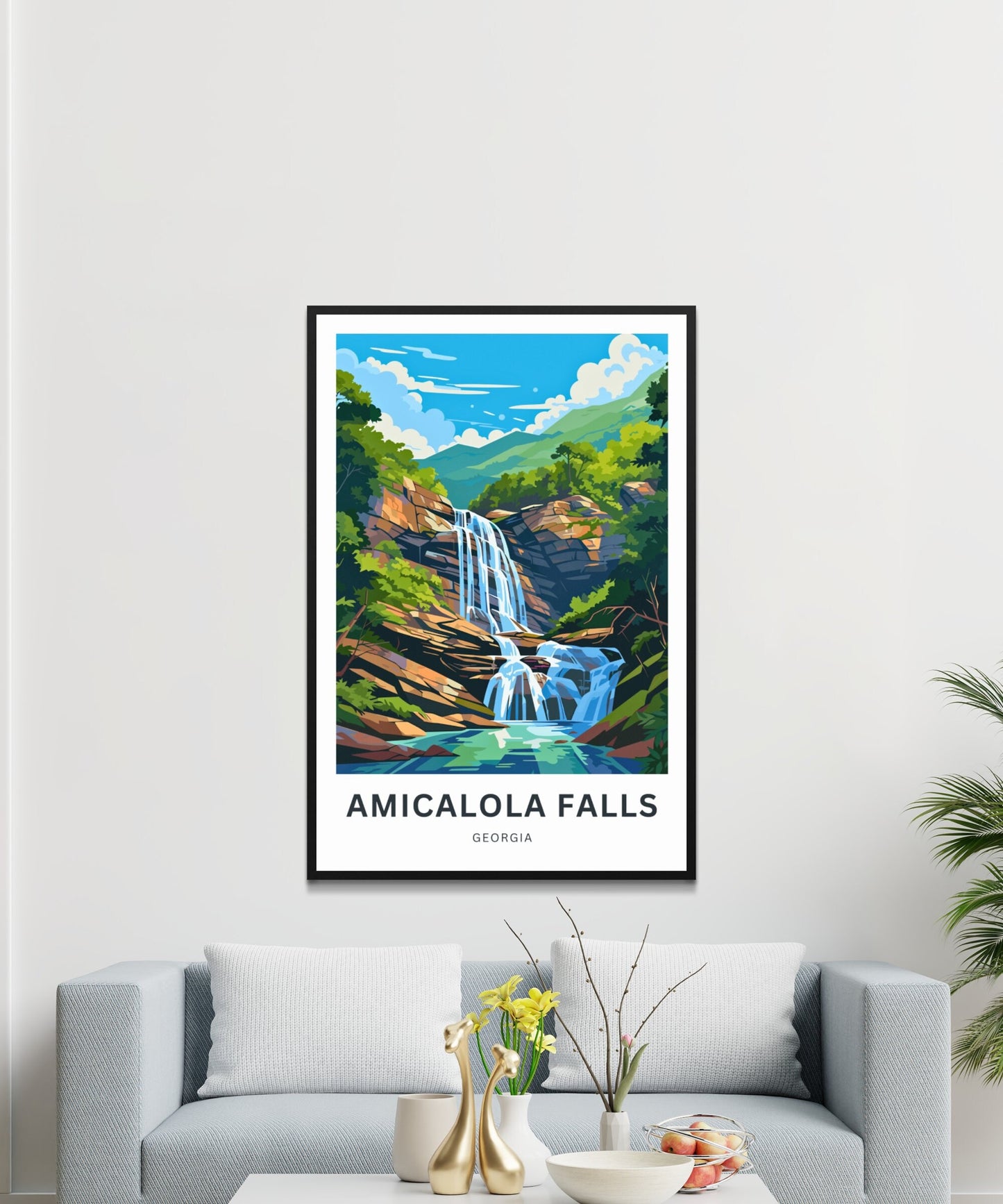 Amicalola Falls Travel Poster