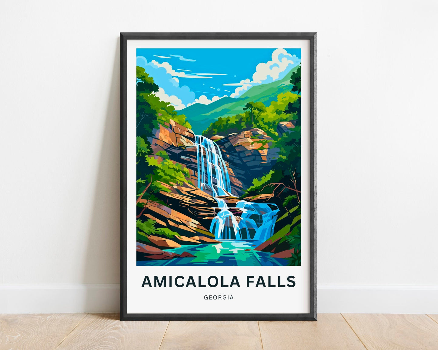 Amicalola Falls Travel Poster