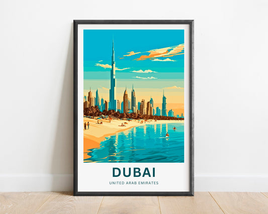 Dubai Travel Poster