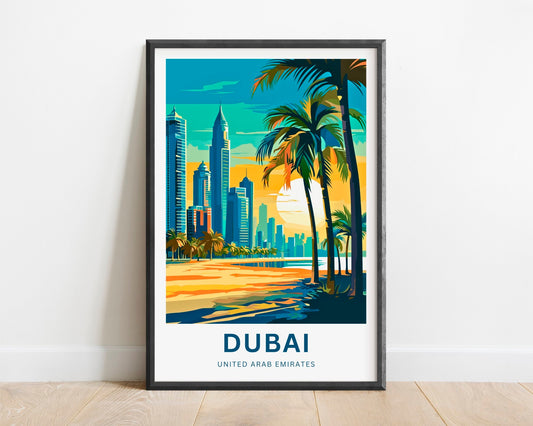 Dubai Travel Poster
