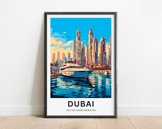 Dubai Travel Poster