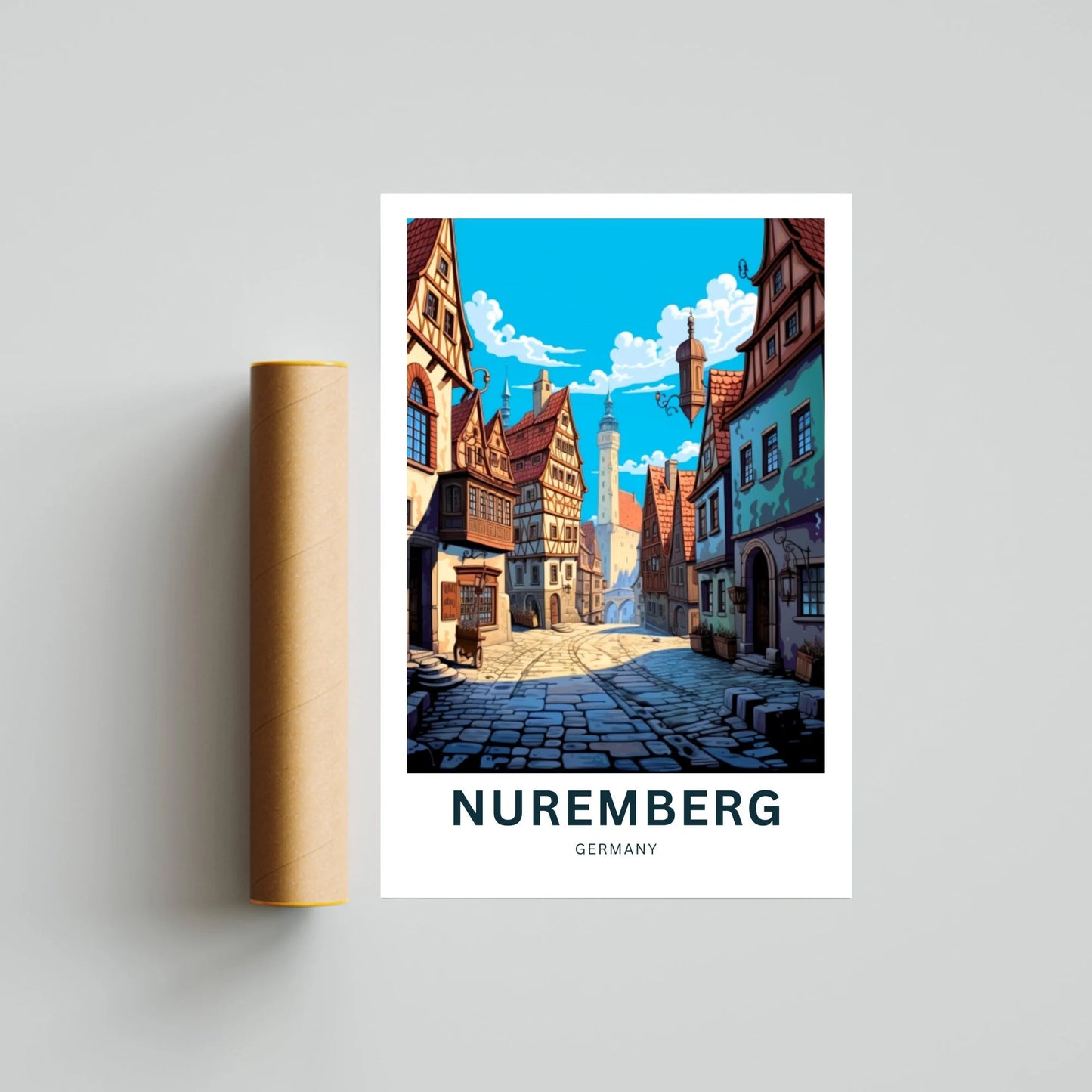 Nuremberg  Travel Poster