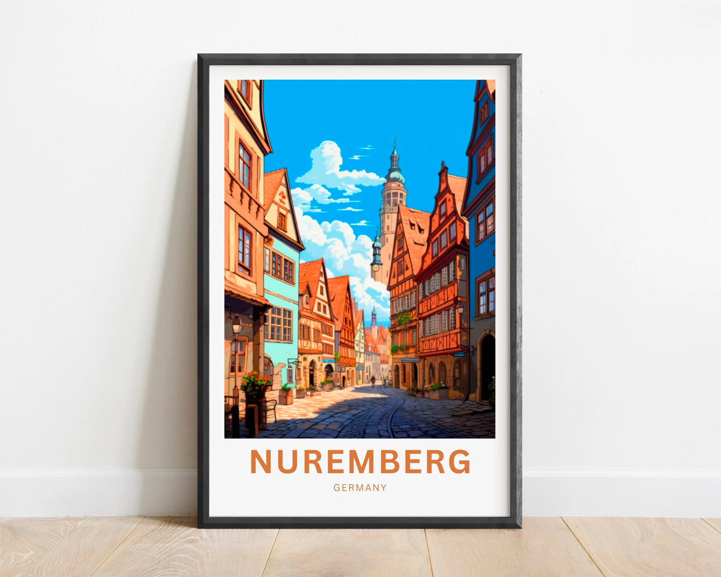 Nuremberg  Travel Poster