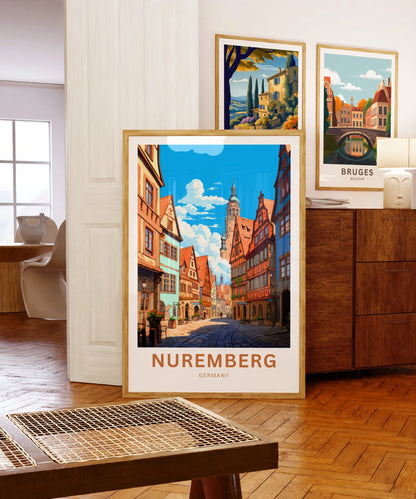 Nuremberg  Travel Poster