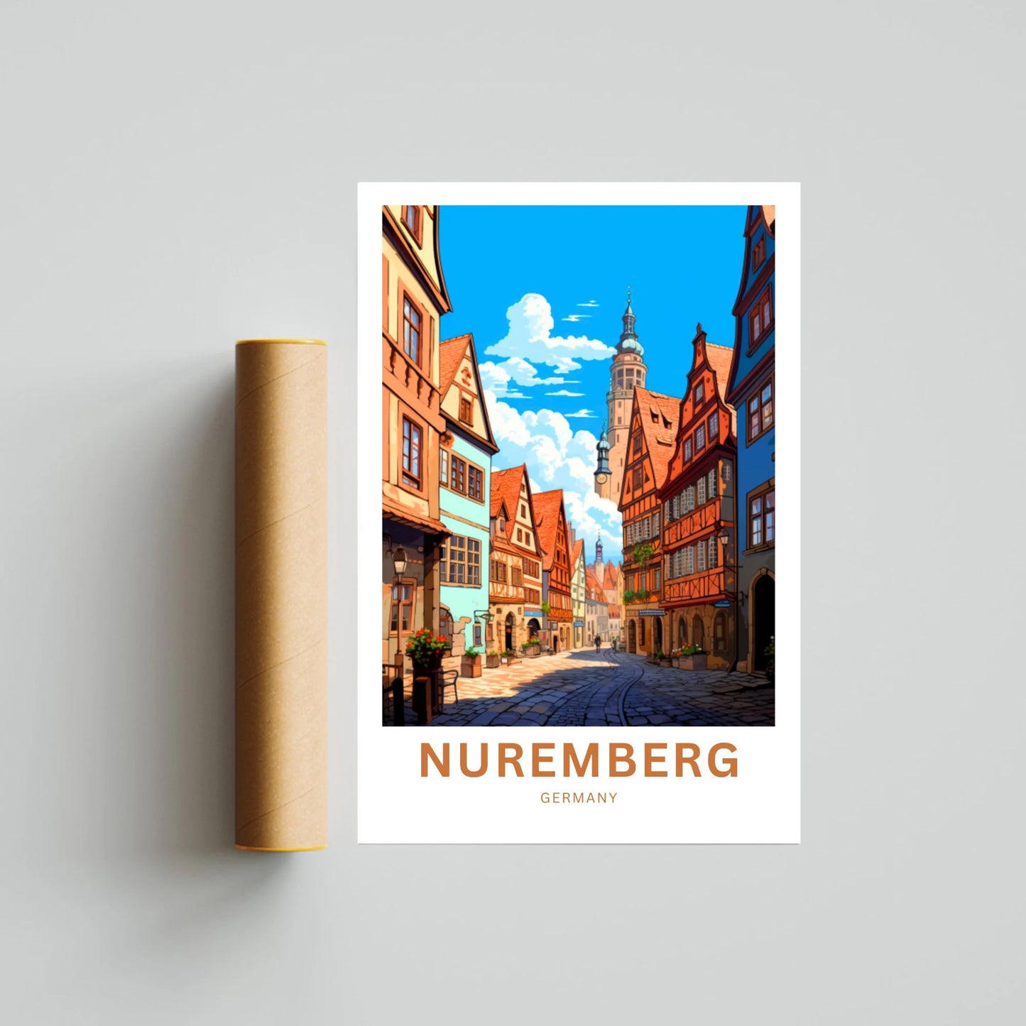 Nuremberg  Travel Poster