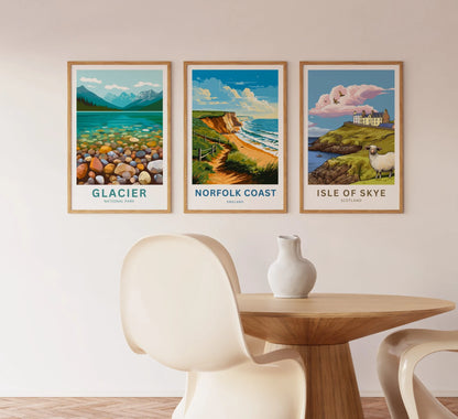 Norfolk Coast Travel Poster