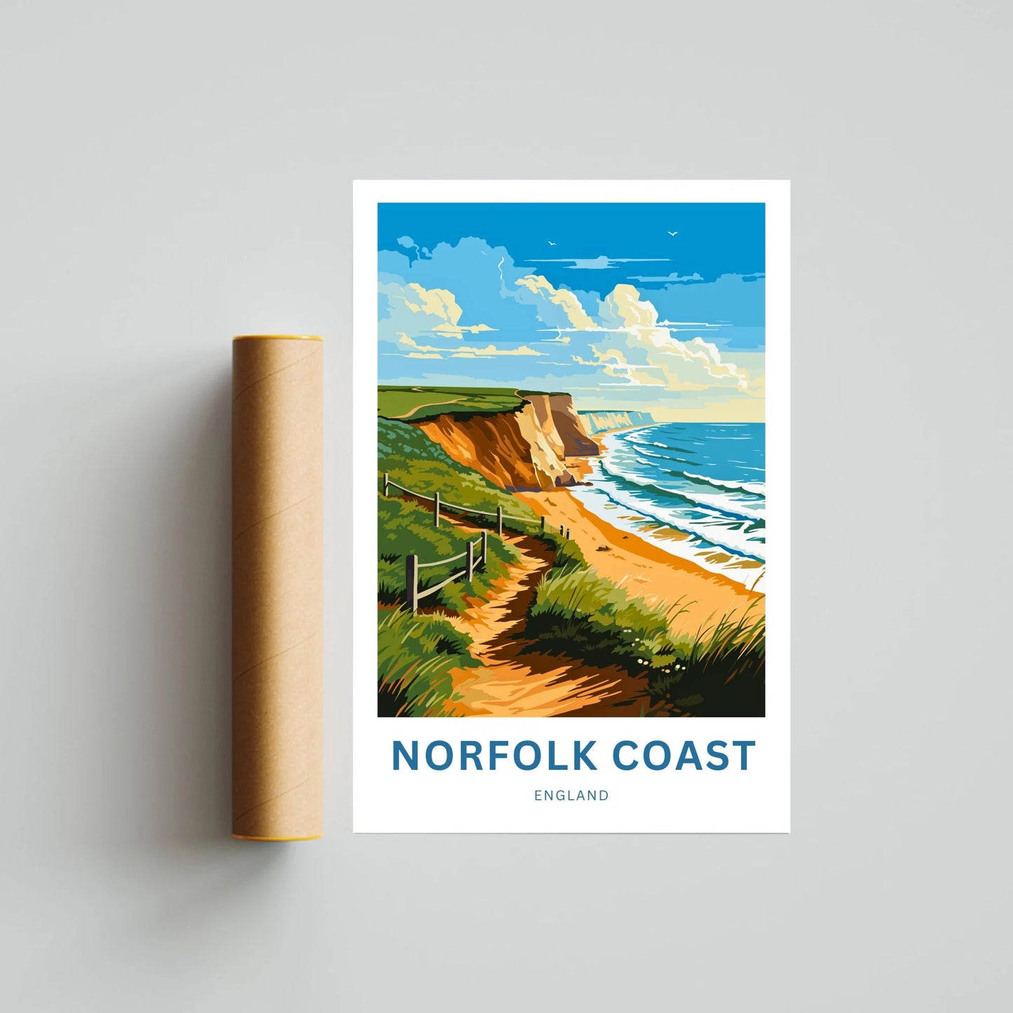 Norfolk Coast Travel Poster