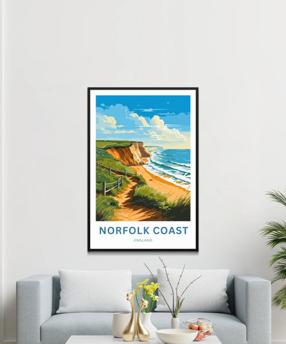 Norfolk Coast Travel Poster