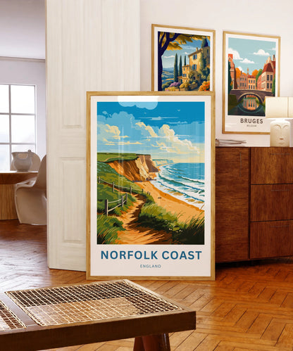 Norfolk Coast Travel Poster