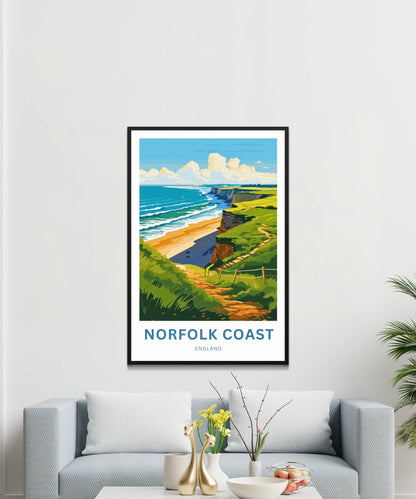 Norfolk Coast Travel Poster