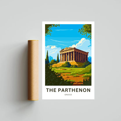 Parthenon Travel Poster