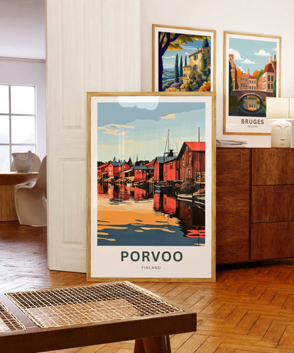 Porvoo Travel Poster