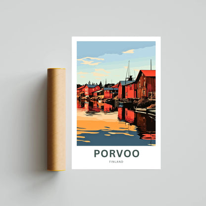 Porvoo Travel Poster