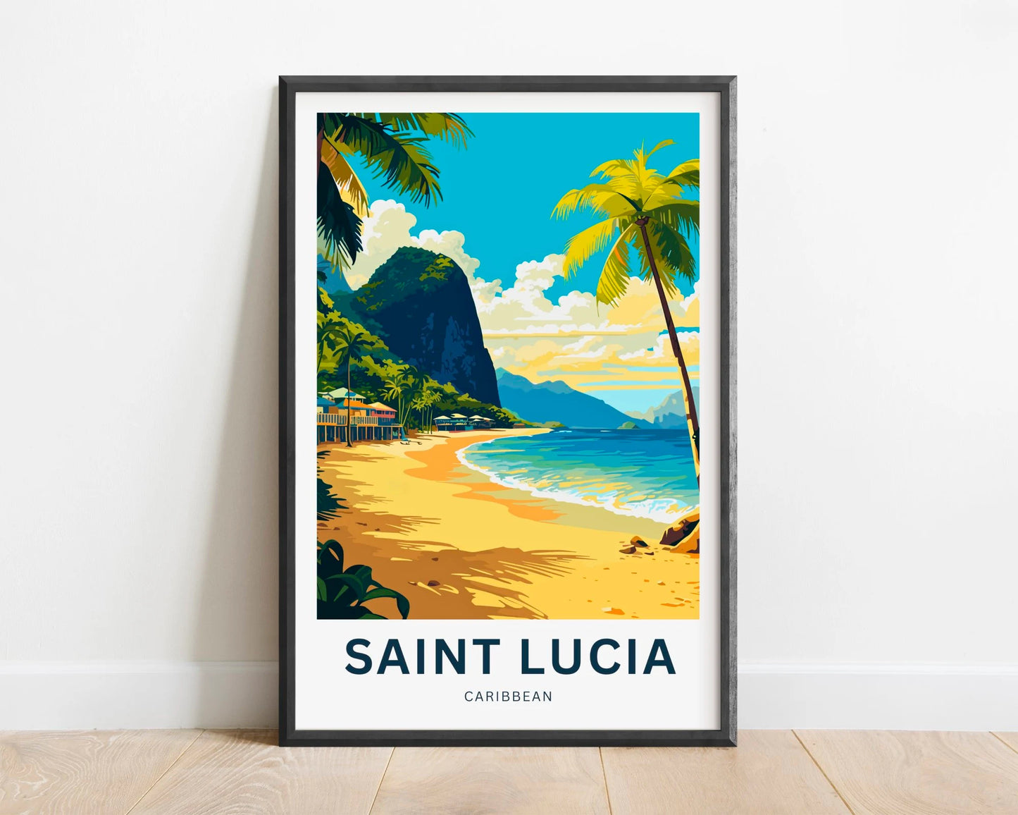 St. Lucia Travel Poster