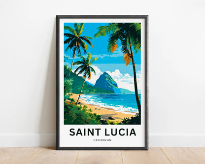 St. Lucia Travel Poster