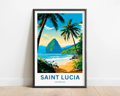 St. Lucia Travel Poster