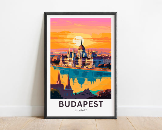Budapest Travel Poster