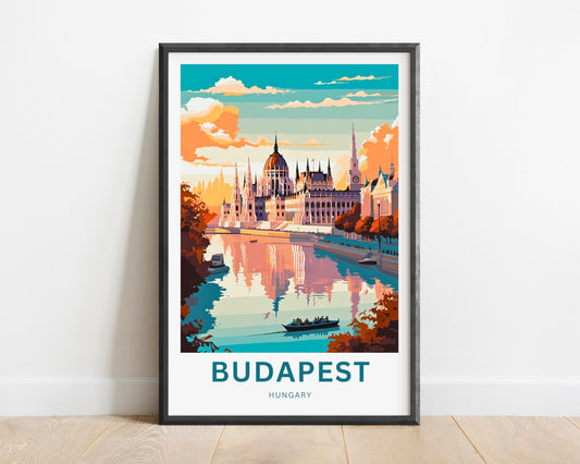 Budapest Travel Poster